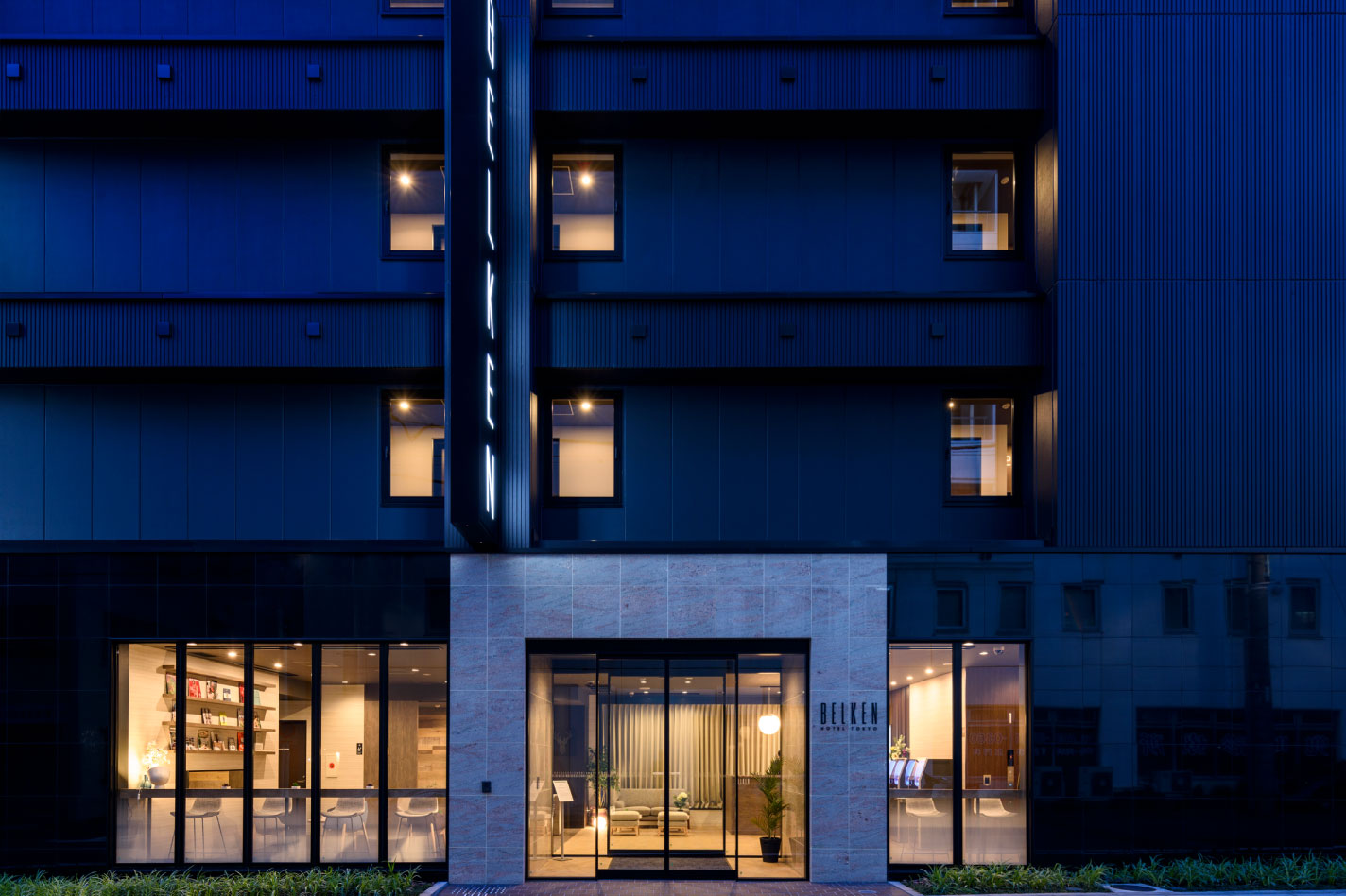 ベルケンホテル東京の入り口