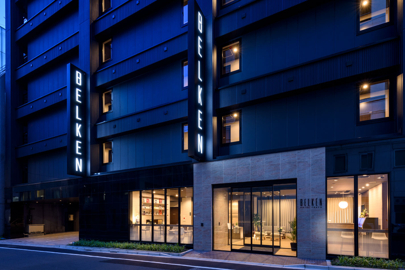 ベルケンホテル東京の入り口